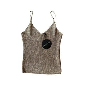 Small Sequin Knit Top Champagne, White Fox Boutique